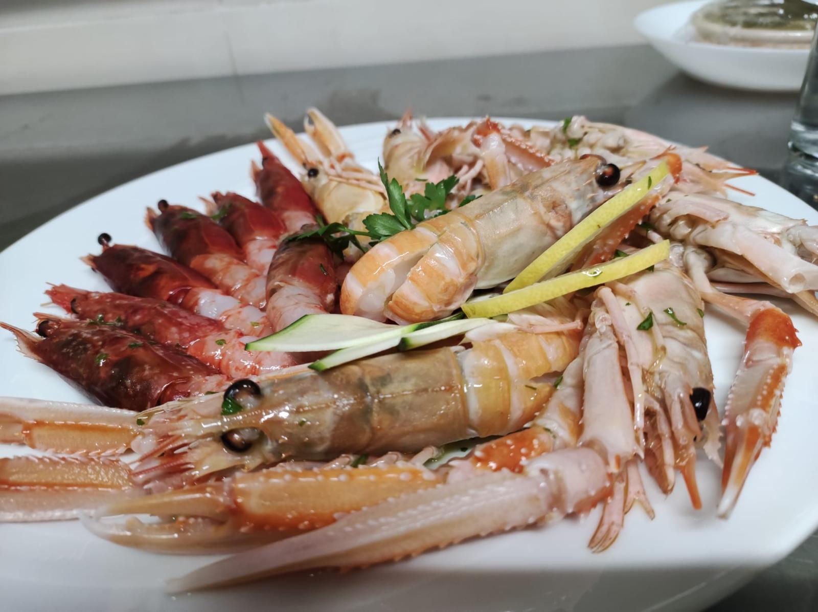 Cruditè di crostacei del Ristorante del Parco