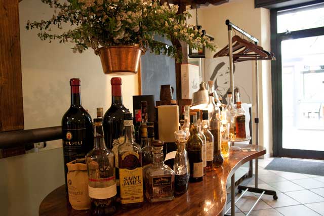Bottiglie di vini selezionati del Ristorante del Parco